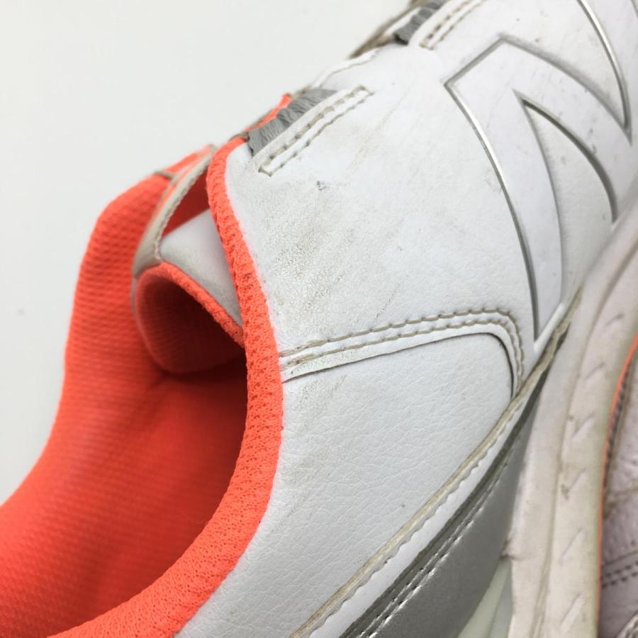 New Balance（ニューバランス） ゴルフシューズ 白×サーモンピンク系