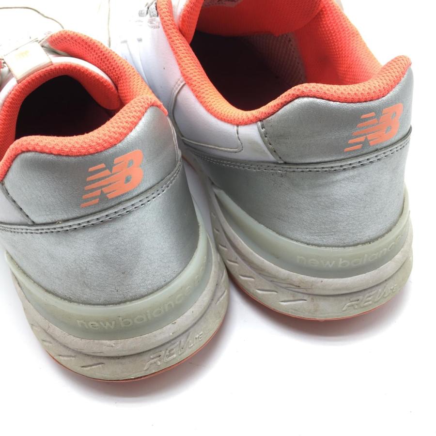 New Balance（ニューバランス） ゴルフシューズ 白×サーモンピンク系