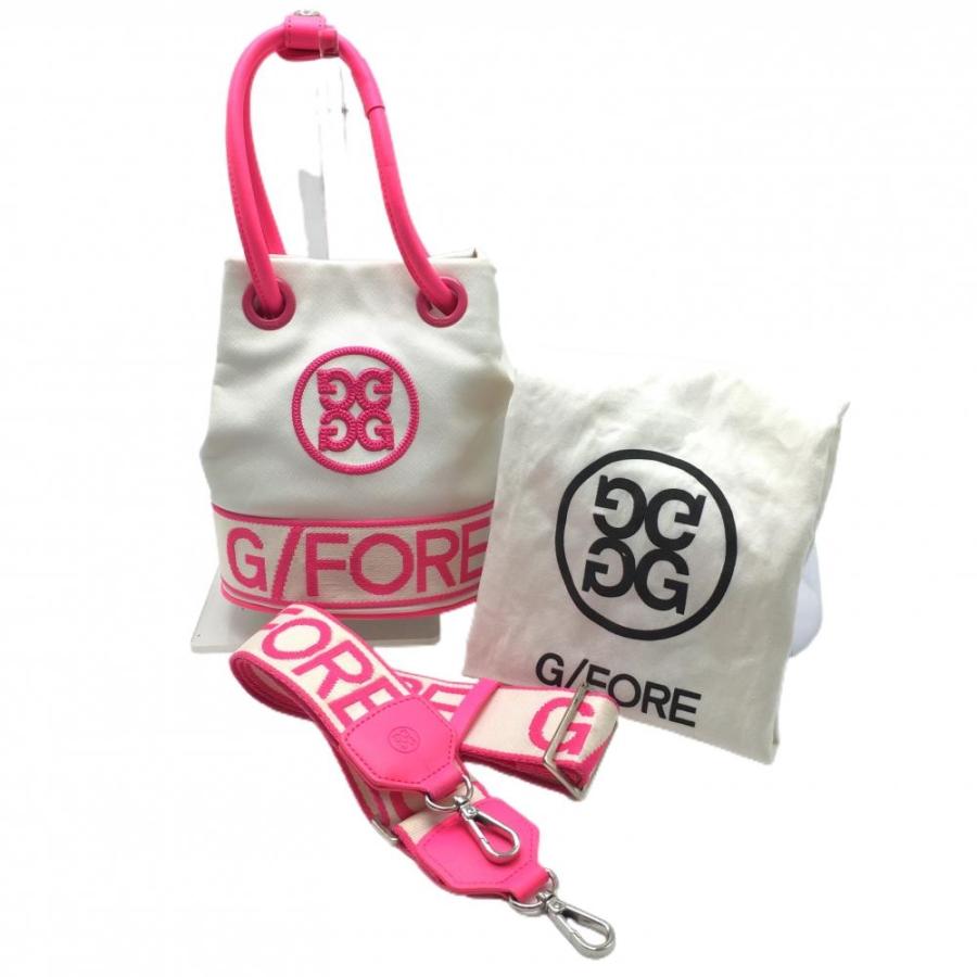 G/FORE（ジーフォア） 2WAYショルダーバッグ 白×ピンク 巾着