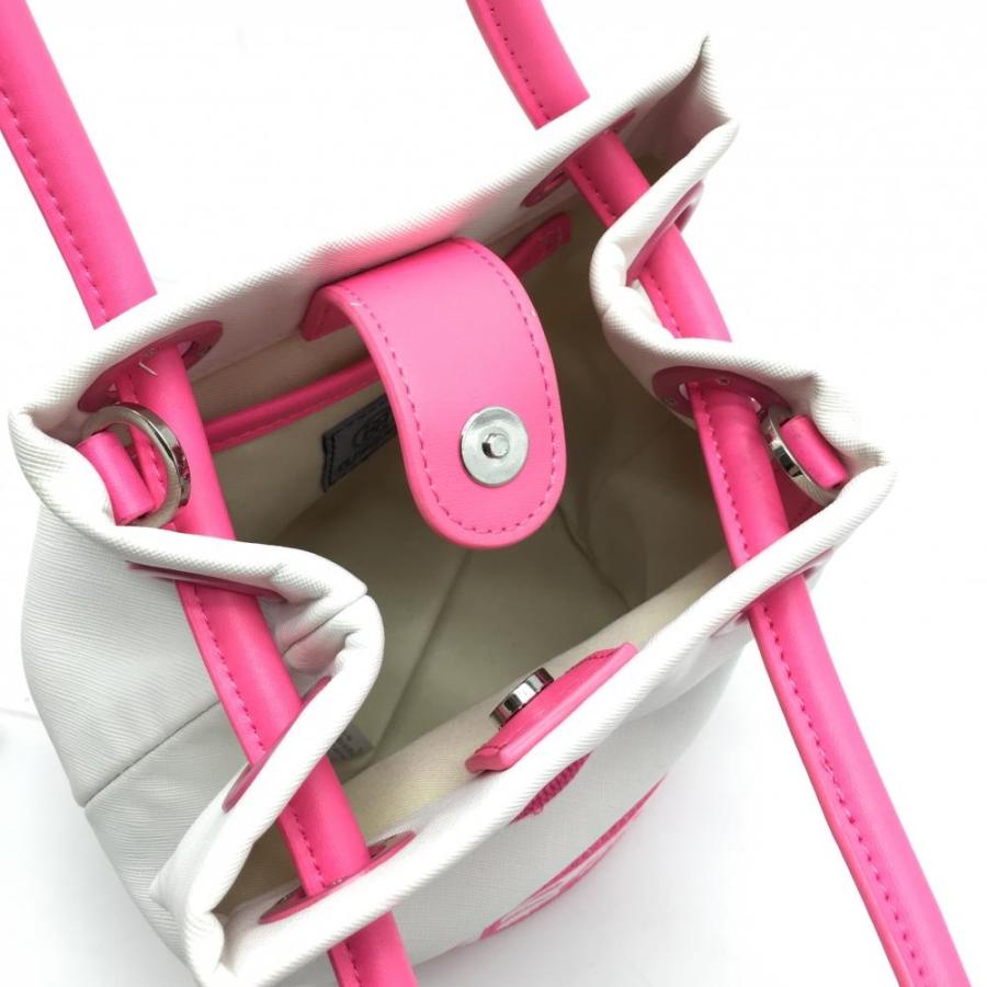 G/FORE（ジーフォア） 2WAYショルダーバッグ 白×ピンク 巾着 カート