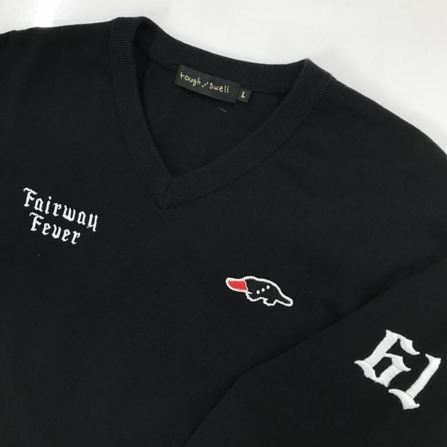 ラフアンドスウェル☆メンズコットンセーター☆サイズＬ ラフ&スウェル（rough&swell） 【美品】ラフアンドスウェル セーター