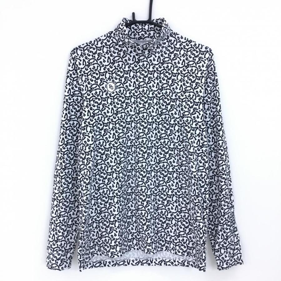 【美品】PEARLY GATES ロゴプリント 長袖シャツ 総柄 ハイネック PEARLY GATES（パーリーゲイツ） 【超美品】パーリーゲイツ 長袖