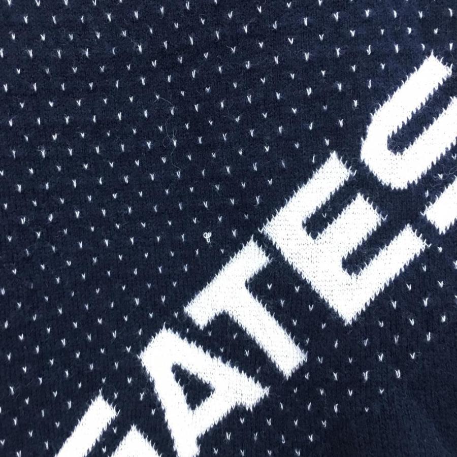 PEARLY GATES（パーリーゲイツ） タートルネックセーター ネイビー×白