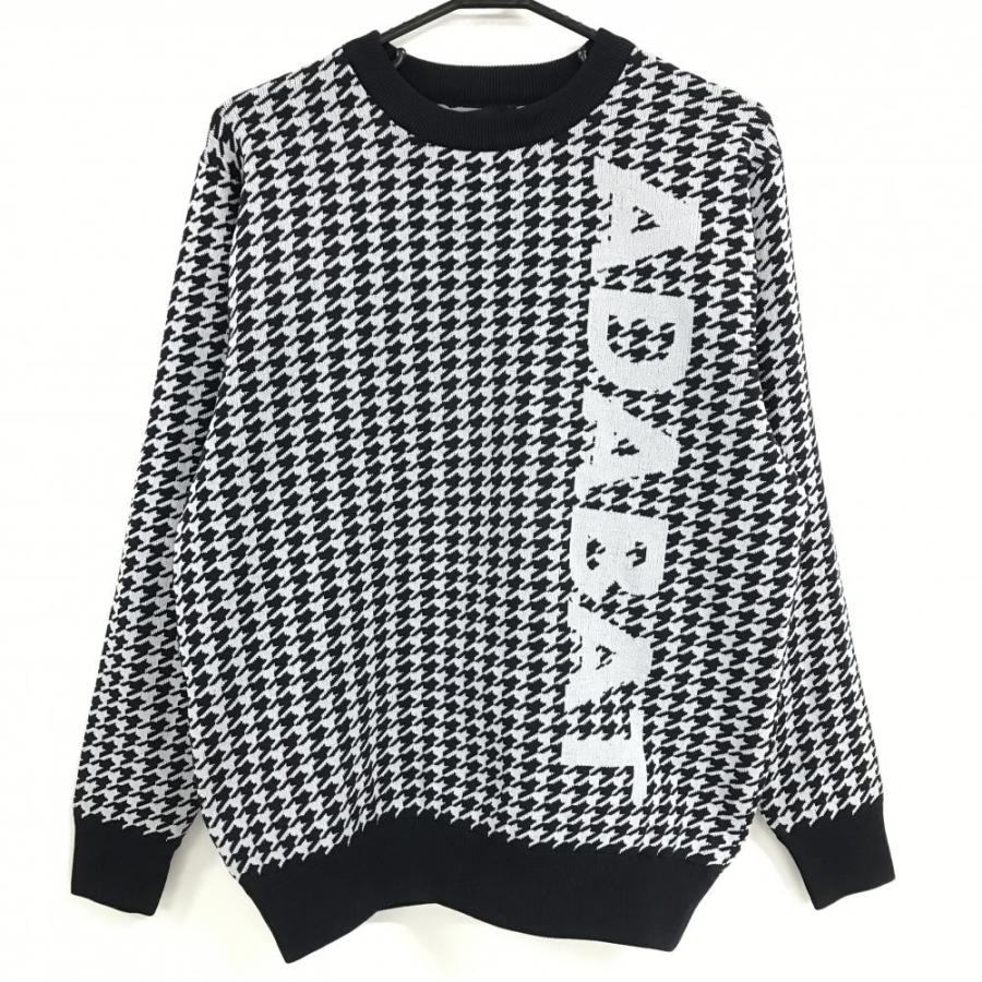 adabat - ゴルフセーター adabat（アダバット） 【超美品】アダバット セーター 白×ネイビー