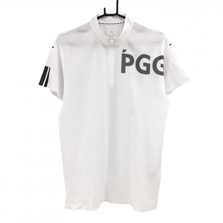 美品】PGGパーリーゲイツ ノースリーブシャツ ライトグリーン ロゴ白