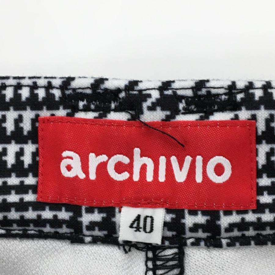 archivio（アルチビオ） 【超美品】アルチビオ パンツ 黒×白×ピンク
