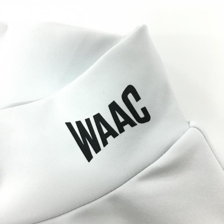 WAAC ハイネック長袖シャツ ホワイト WAAC 【超美品】ワック 長袖ハイネックシャツ 白 ネックロゴ メンズ 4