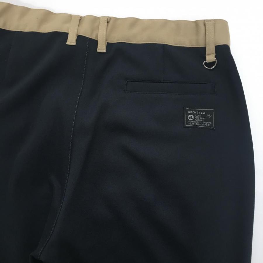 archivio（アルチビオ） 【美品】アルチビオ パンツ カーキ×黒 切替