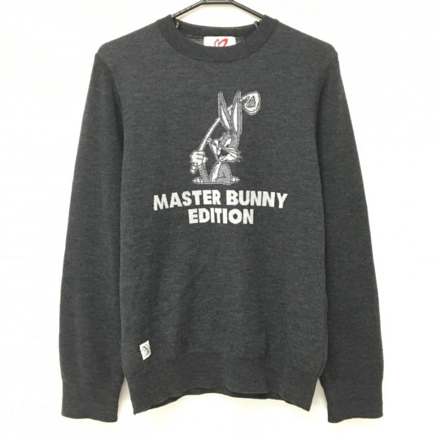 MASTER BUNNY EDITION グレーセーター サイズ4 MASTER BUNNY EDITION（マスターバニーエディション） 【美品
