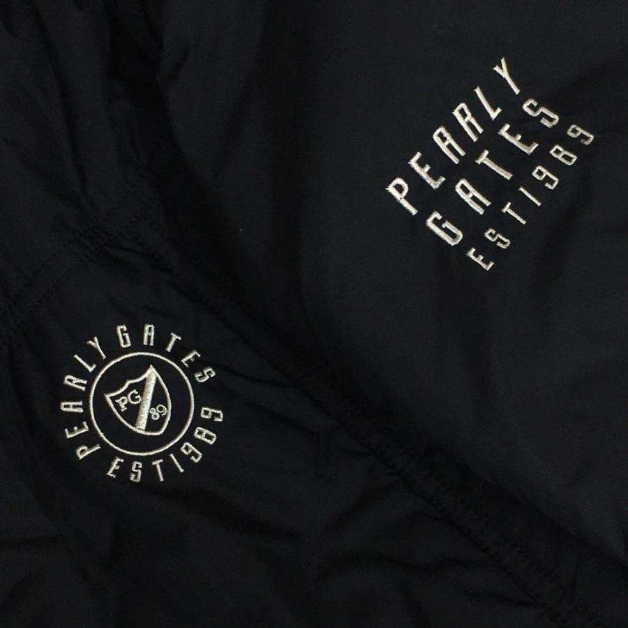 PEARLY GATES（パーリーゲイツ） 中綿リバーシブルジャケット 黒 裏