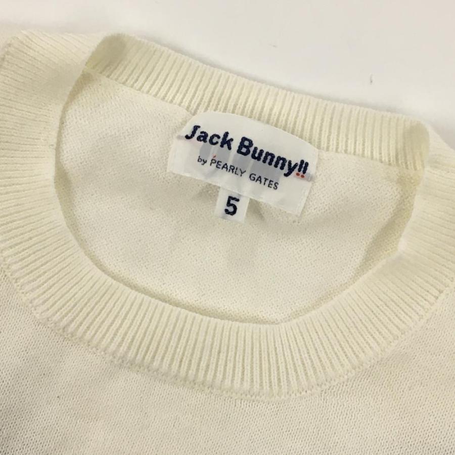 Jack Bunny!!（ジャックバニー） セーター 白×ネイビー イカリ柄