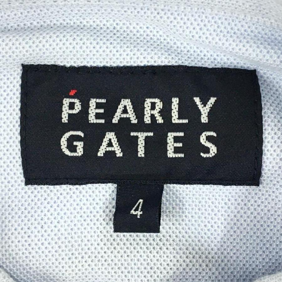PEARLY GATES（パーリーゲイツ） 長袖ポロシャツ ライトブルー