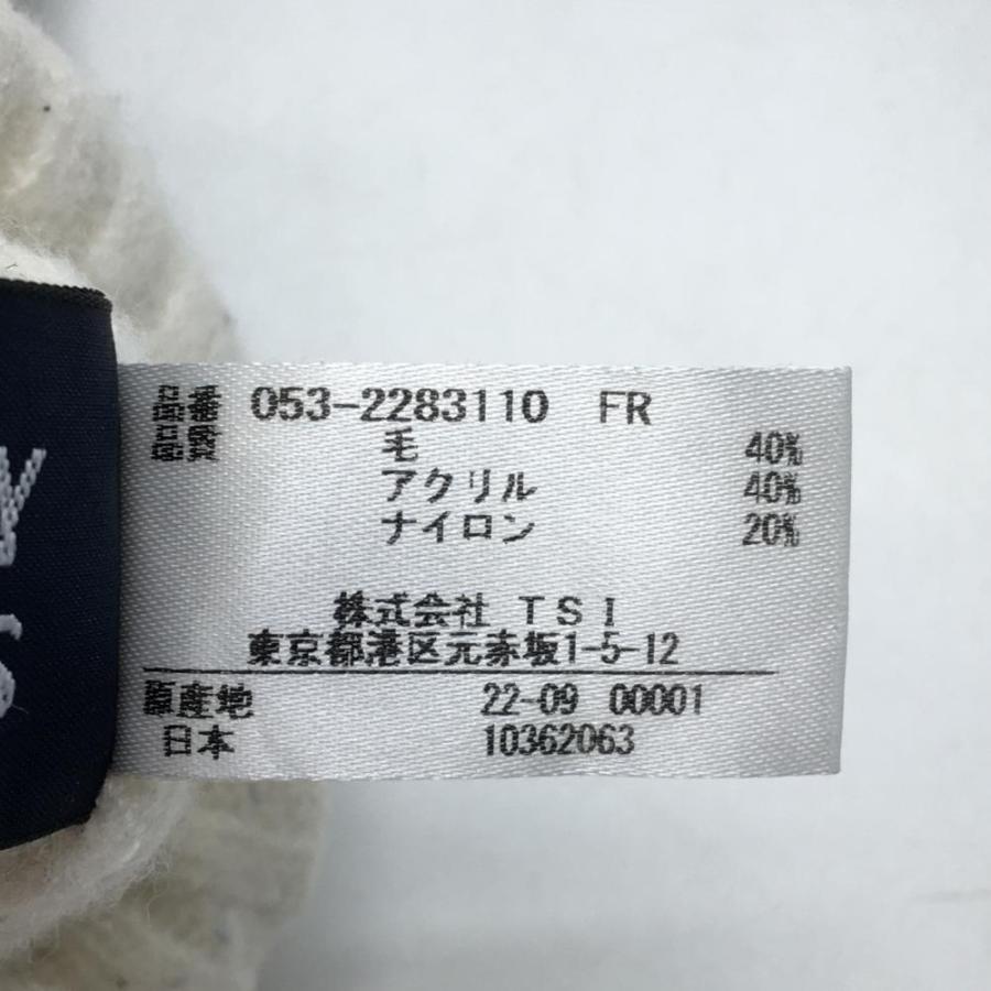 PEARLY GATES（パーリーゲイツ） ニットレッグウォーマー 白×黒 ロゴ総