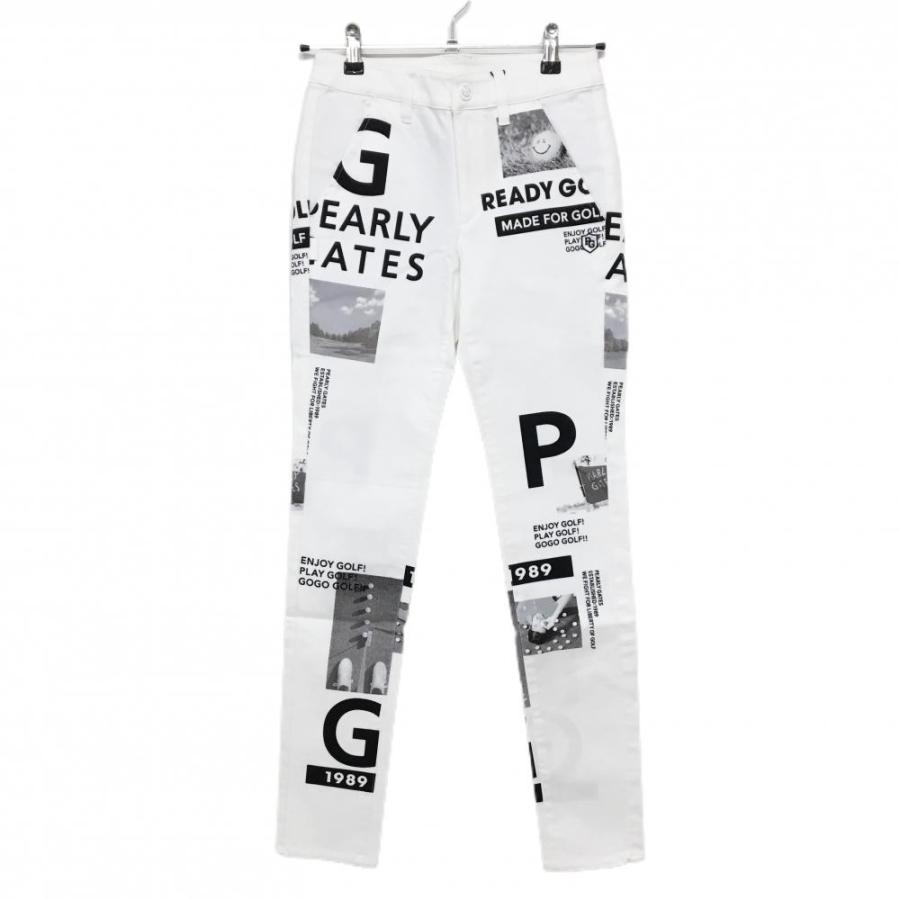 【人気】パーリーゲイツ ゴルフパンツ 刺繍ロゴ ニコちゃん グレー 5（L相当） PEARLY GATES（パーリーゲイツ） 【新品】パーリーゲイツ パンツ 白