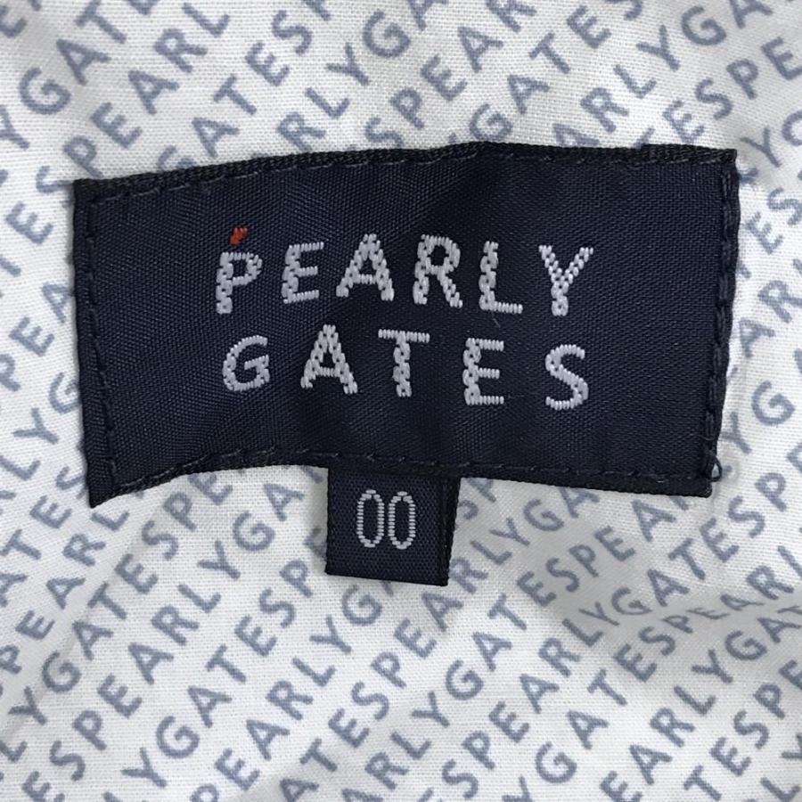 【新品】パーリーゲイツ パンツ 白×ネイビー FUTUREニコ ストレッチ レディース 00(XS) ゴルフウェア PEARLY GATESの画像
