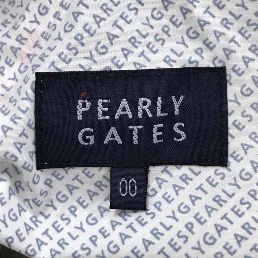 【新品】パーリーゲイツ パンツ 白×マルチカラー FUTUREニコ ストレッチ レディース 00(XS) ゴルフウェア PEARLY GATESの画像