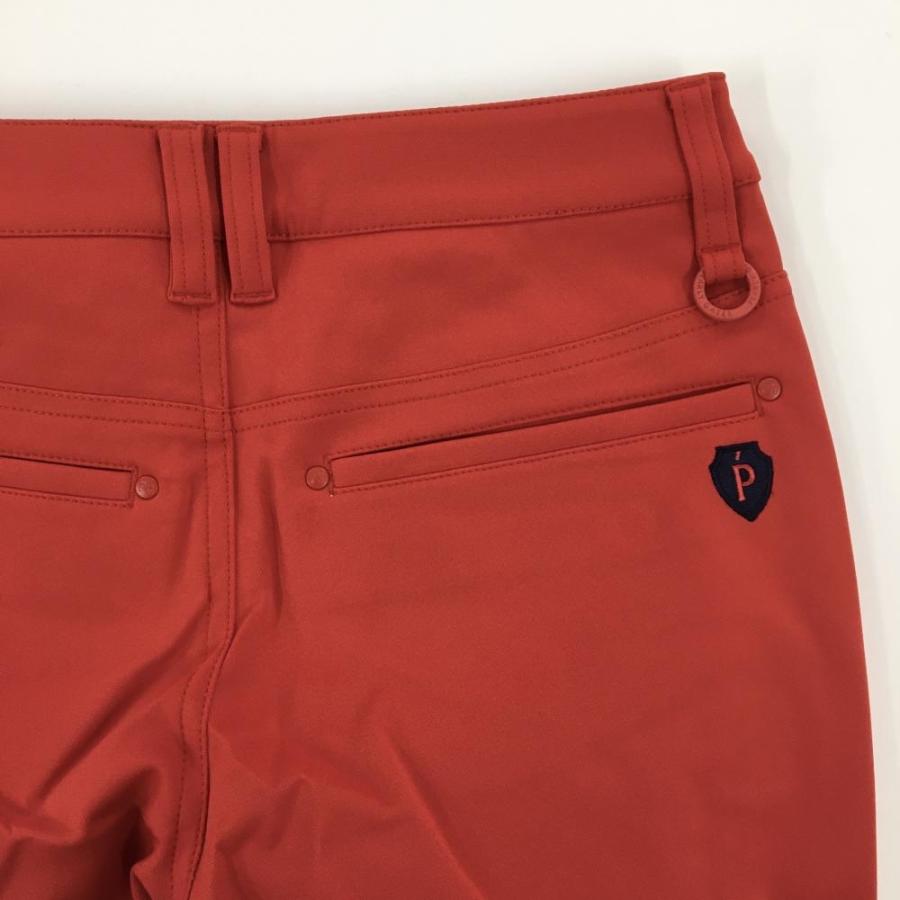 【新品】パーリーゲイツ パンツ レッド×ネイビー ロゴ刺しゅう ストレッチ レディース 0(S) ゴルフウェア PEARLY GATESの画像
