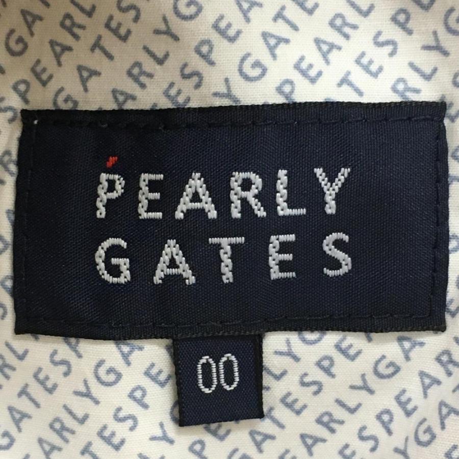 【新品】パーリーゲイツ パンツ ブラウン ロゴネイビー ストレッチ レディース 00(XS) ゴルフウェア PEARLY GATESの画像