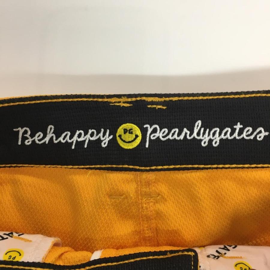 【新品】パーリーゲイツ パンツ オレンジ ロゴネイビー PGニコちゃん バンダナ付 レディース 0(S) ゴルフウェア PEARLY GATESの画像
