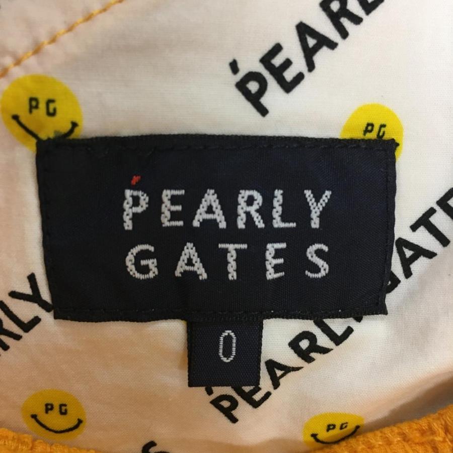 【新品】パーリーゲイツ パンツ オレンジ ロゴネイビー PGニコちゃん バンダナ付 レディース 0(S) ゴルフウェア PEARLY GATESの画像