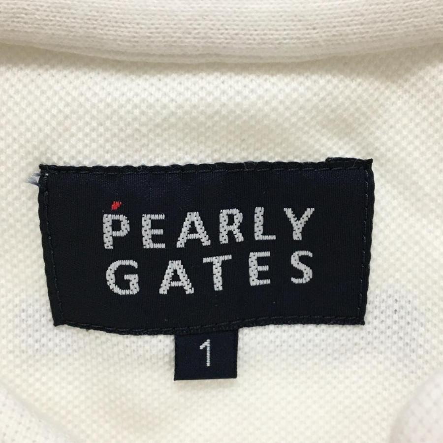 PEARLY GATES（パーリーゲイツ） 半袖ポロシャツ 白 ニコちゃん