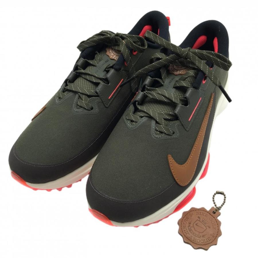 NIKE（ナイキ） 【未使用品】ナイキ ゴルフシューズ カーキ×蛍光ピンク
