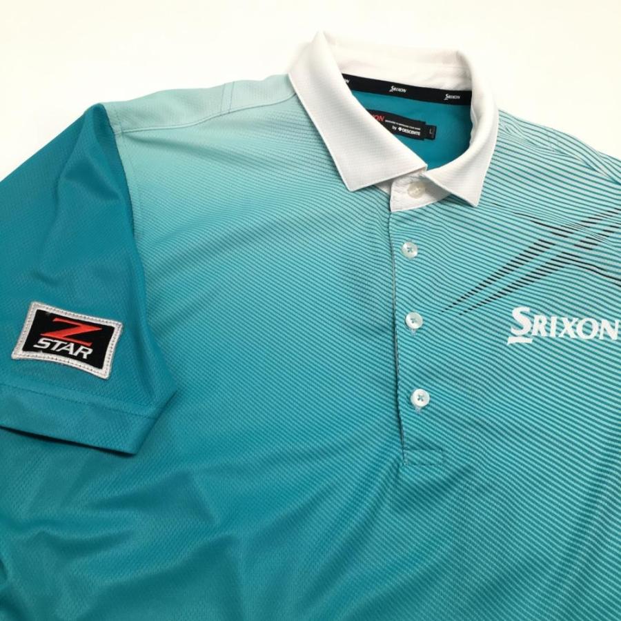 SRIXON 【美品】スリクソンバイデサント 半袖ポロシャツ ブルー