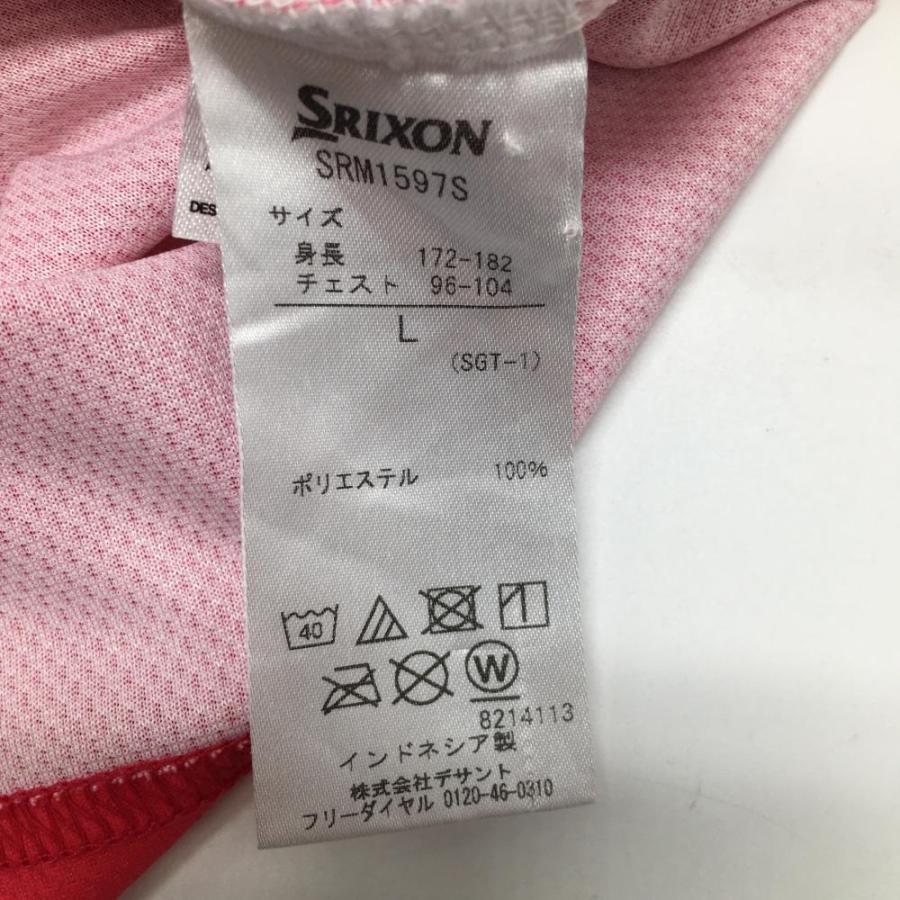 SRIXON 【美品】スリクソンバイデサント 半袖ポロシャツ ピンク系 