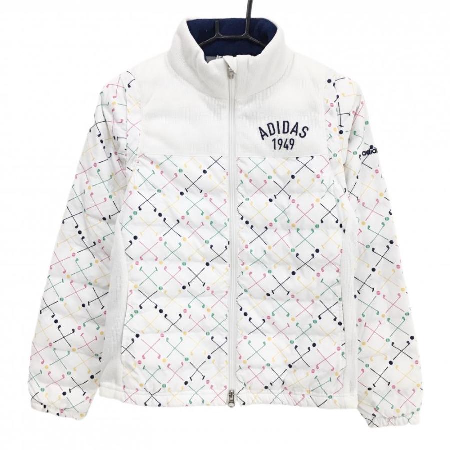 ★２３区ゴルフ　2way中綿ジャケットレディースＬサイズ美品★ adidas（アディダス） 【新品】アディダス 2WAY中綿ジャケット 白