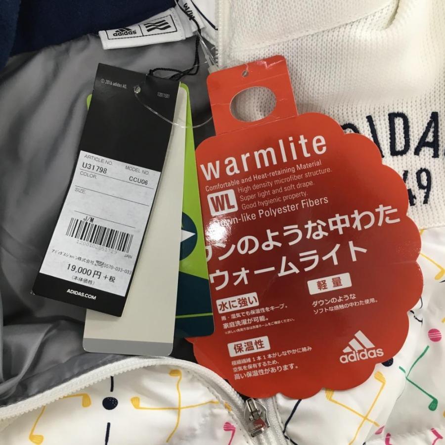 【値下】新品未使用・adidas レディース中綿ジャケット(袖の着脱可) adidas（アディダス） レディース中綿ジャケット 中わた入り