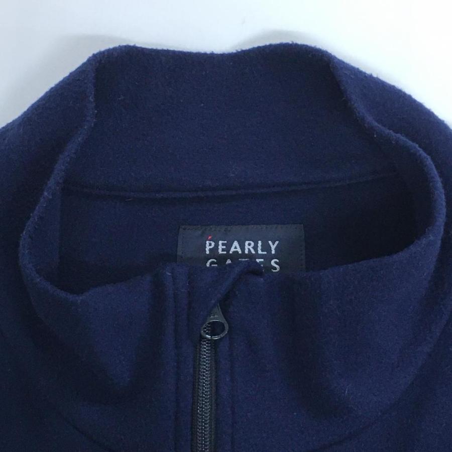 PEARLY GATES パーリーゲイツ ジップ ジャケット ネイビー 1 PEARLY GATES（パーリーゲイツ） ジップジャケット ネイビー 微起毛