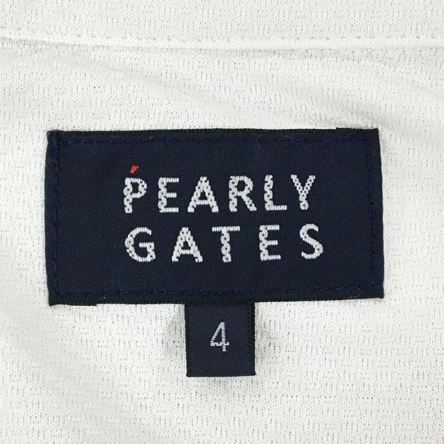 PEARLY GATES（パーリーゲイツ） 半袖ポロシャツ 白×イエロー ニコ