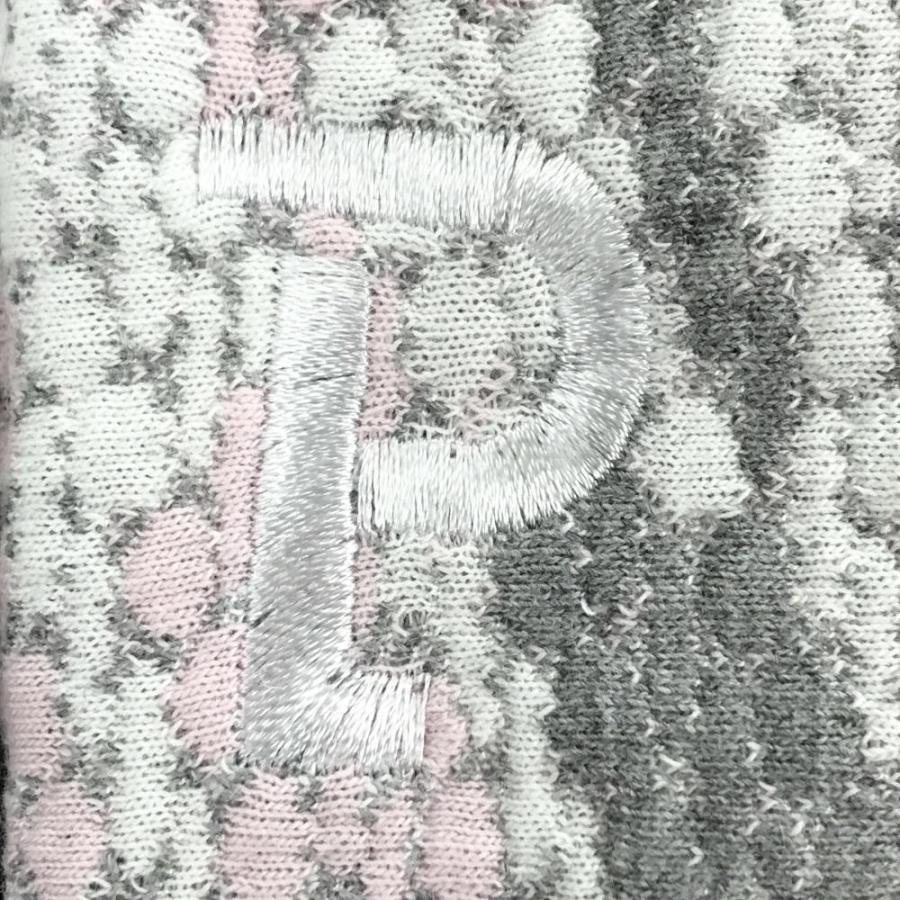 【新品】パーリーゲイツ ジップパーカー ピンク×グレー ボーダー調 凸凹生地 レディース 1(M) ゴルフウェア PEARLY GATES PEARLY GATES（パーリーゲイツ） 【新品】パーリーゲイツ ジップ