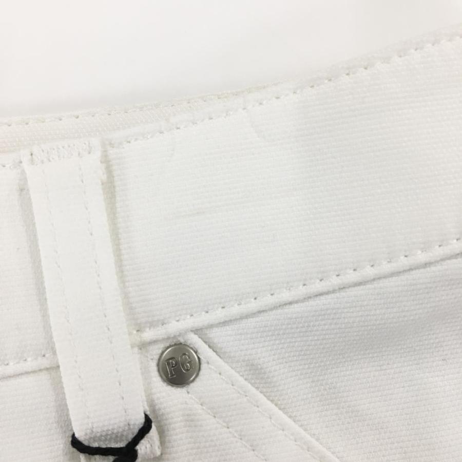 【新品】パーリーゲイツ スカート 白 ロゴネイビー ストレッチ 橘織物 KURABO レディース 0(S) ゴルフウェア PEARLY GATESの画像