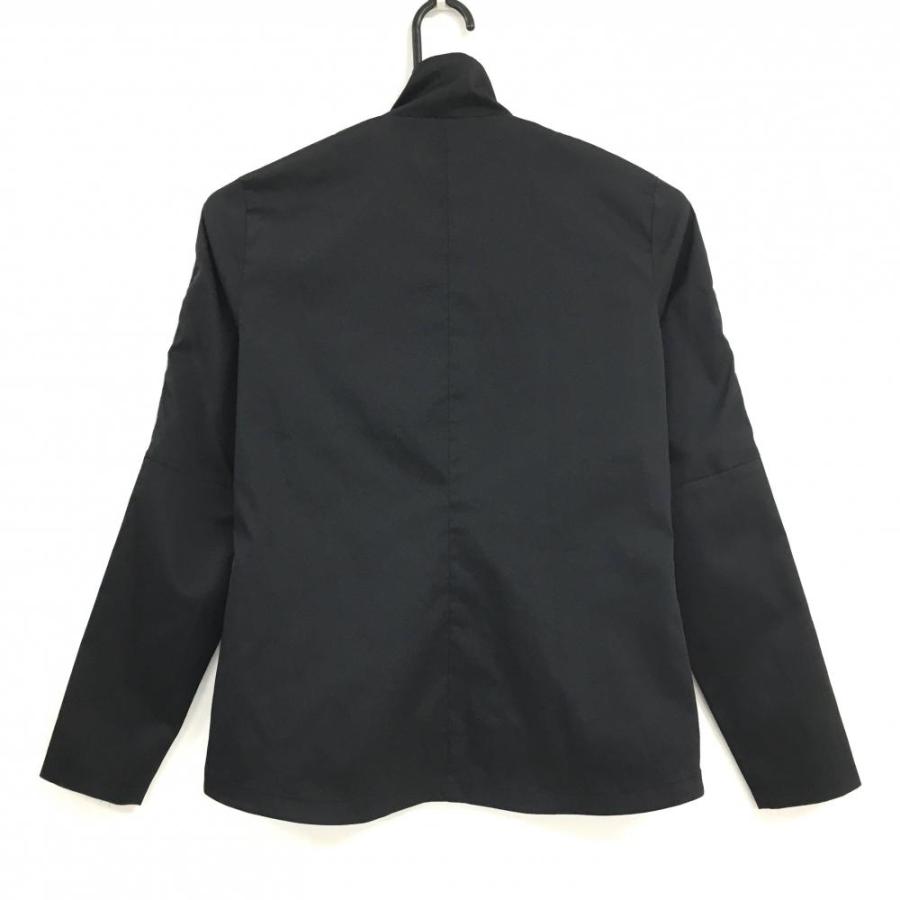 美品　DESCENTE ゴルフジャケット Mサイズ DESCENTE GOLF 【美品】デサントゴルフ ジャケット 黒×グレー 胸元ロゴ