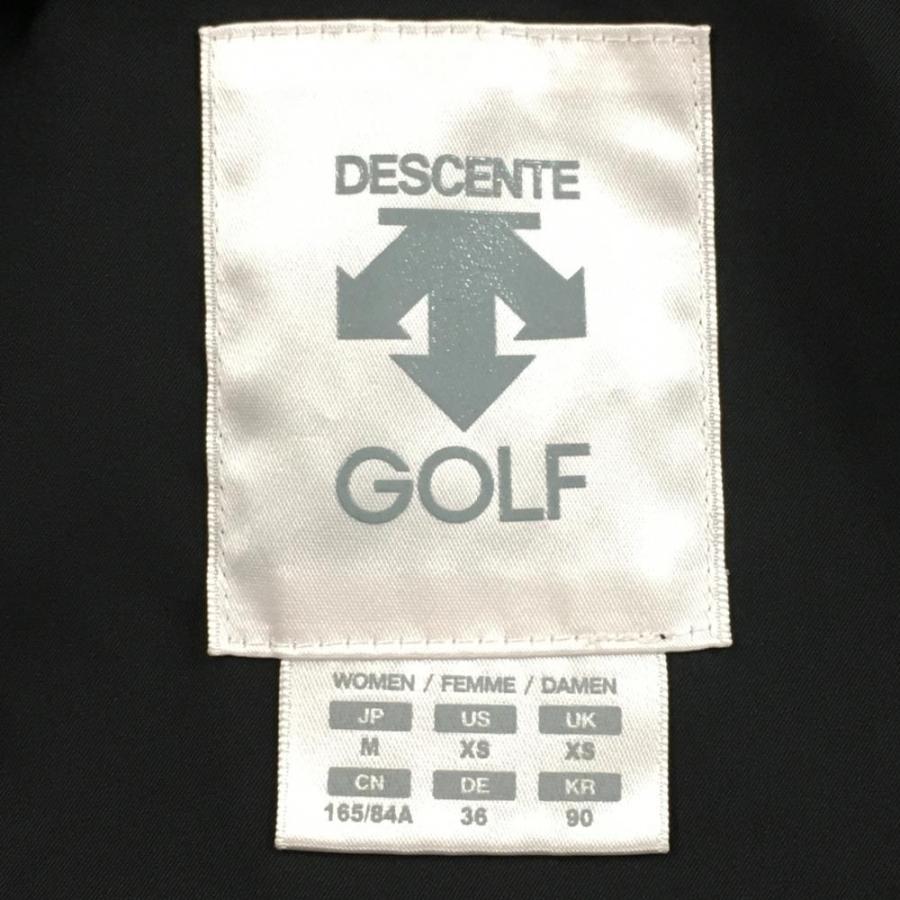 DESCENTE GOLF 【美品】デサントゴルフ ジャケット 黒×グレー 胸元ロゴ