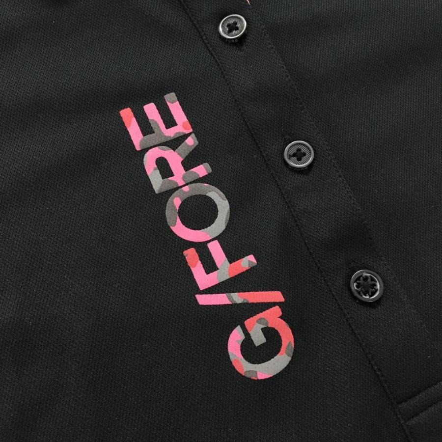 G/FORE（ジーフォア） 【美品】ジーフォア 長袖ポロシャツ 黒×ピンク