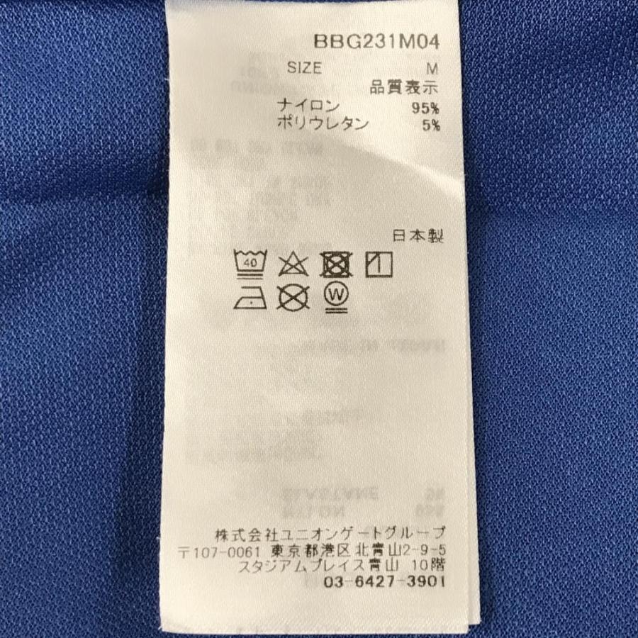 ブリーフィング 半袖ポロシャツ ブルー ボタンダウン メンズ M ゴルフ