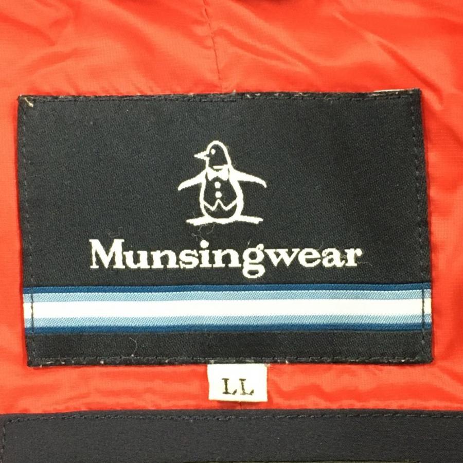 Munsingwear（マンシングウェア） ダウンジャケット ネイビー ロゴ