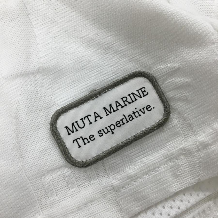 muta MARINE（ムータマリン） ハーフパンツ 白 サーフボード・ヤシの木