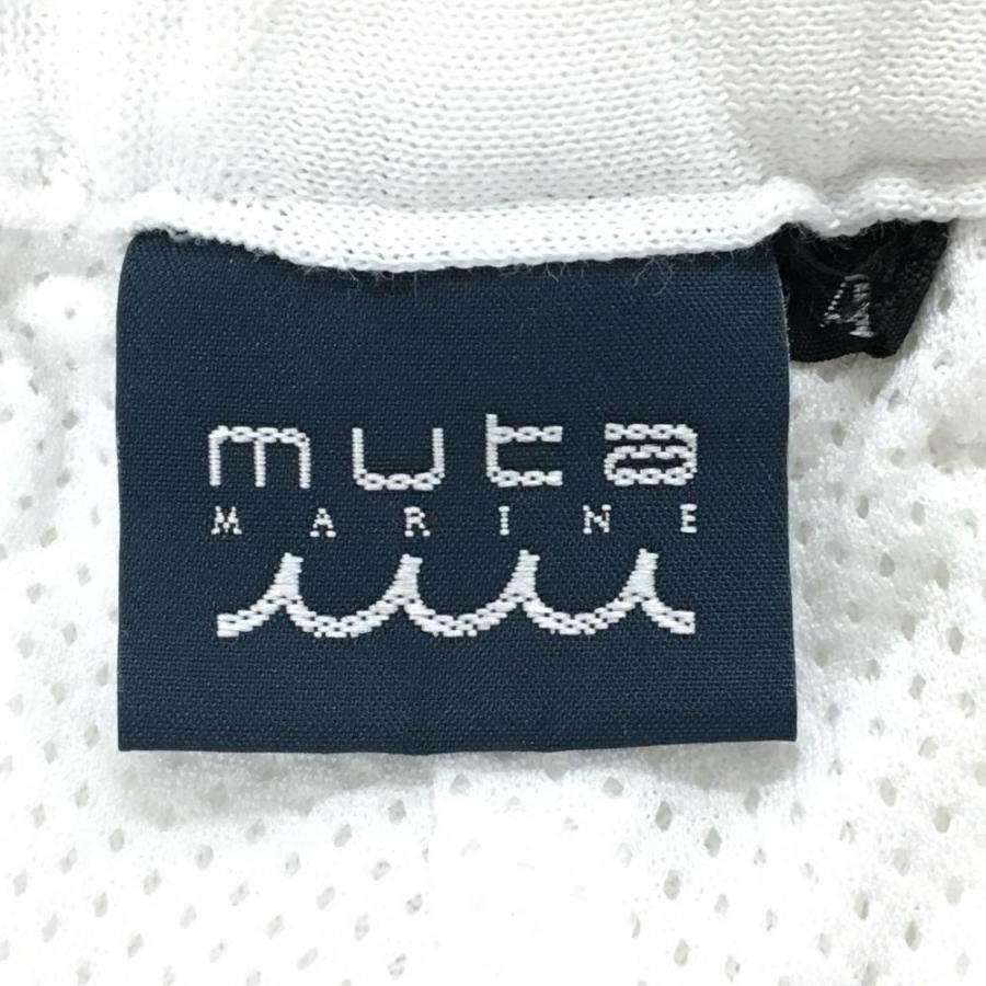 muta MARINE（ムータマリン） ハーフパンツ 白 サーフボード・ヤシの木
