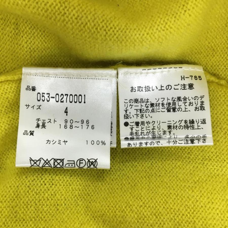PEARLY GATES イエロー セーター　6 カシミア PEARLY GATES（パーリーゲイツ） セーター ニット 「PEARLY GATES