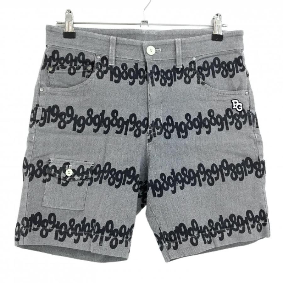 新品★28,600円 4（M）PGG パーリーゲイツ ロゴハーフパンツ 紺白 PEARLY GATES（パーリーゲイツ） ハーフパンツ 白×ネイビー ボーダー調
