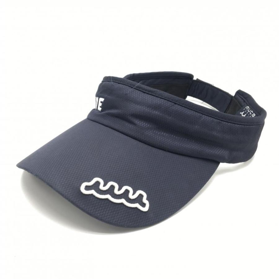 muta MARINE（ムータマリン） サンバイザー ネイビー×白 立体ロゴ 57