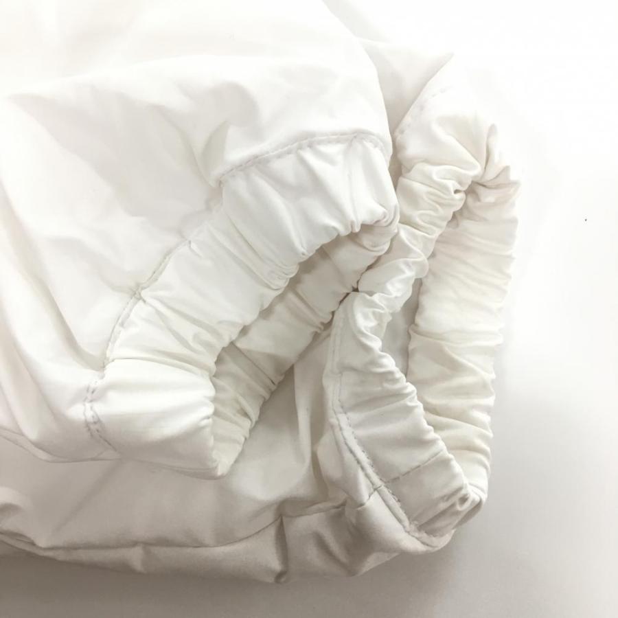 Jack Bunny!!（ジャックバニー） 中綿ジャケット 白×黒 ロゴプリント