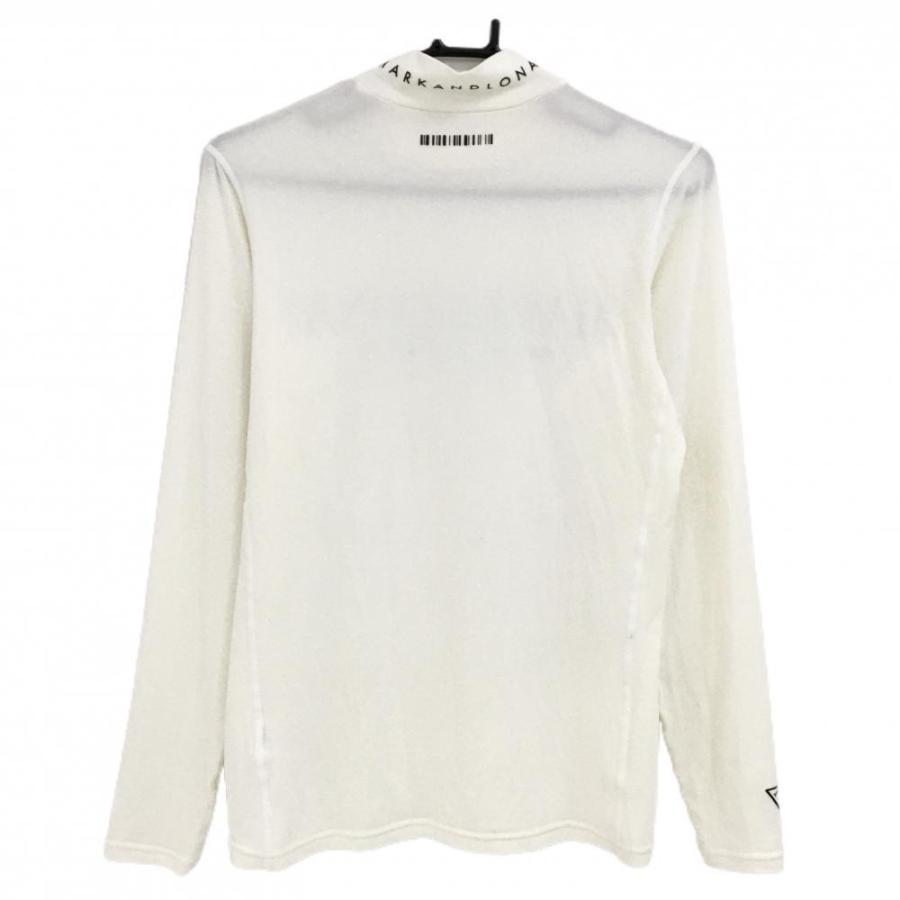 MARK&LONA(マークアンドロナ) ハイネックシャツ サイズ50 ゴルフ 【新品】マークアンドロナ 長袖ハイネックシャツ 白 UVカット