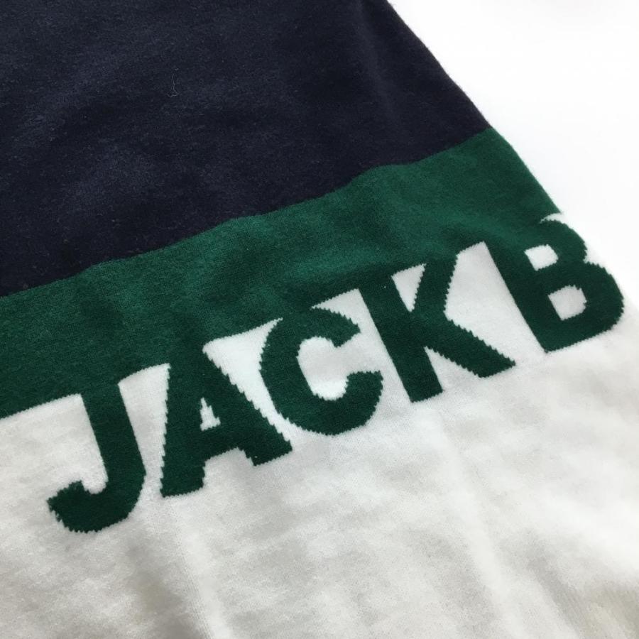 Jack Bunny!!（ジャックバニー） ニットワンピース ネイビー×白