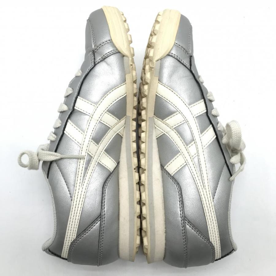 ASICS（アシックス） 【美品】アシックス ゴルフシューズ シルバー×白