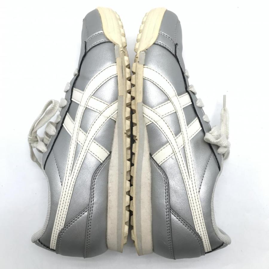 ASICS（アシックス） 【美品】アシックス ゴルフシューズ シルバー×白