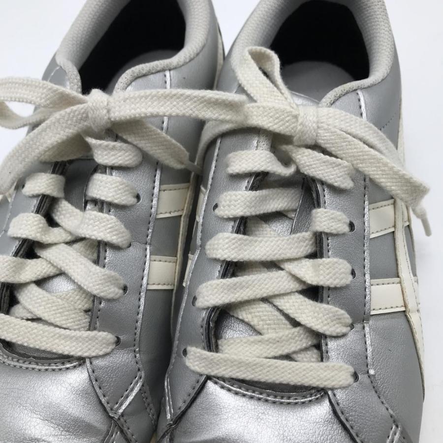ASICS（アシックス） 【美品】アシックス ゴルフシューズ シルバー×白